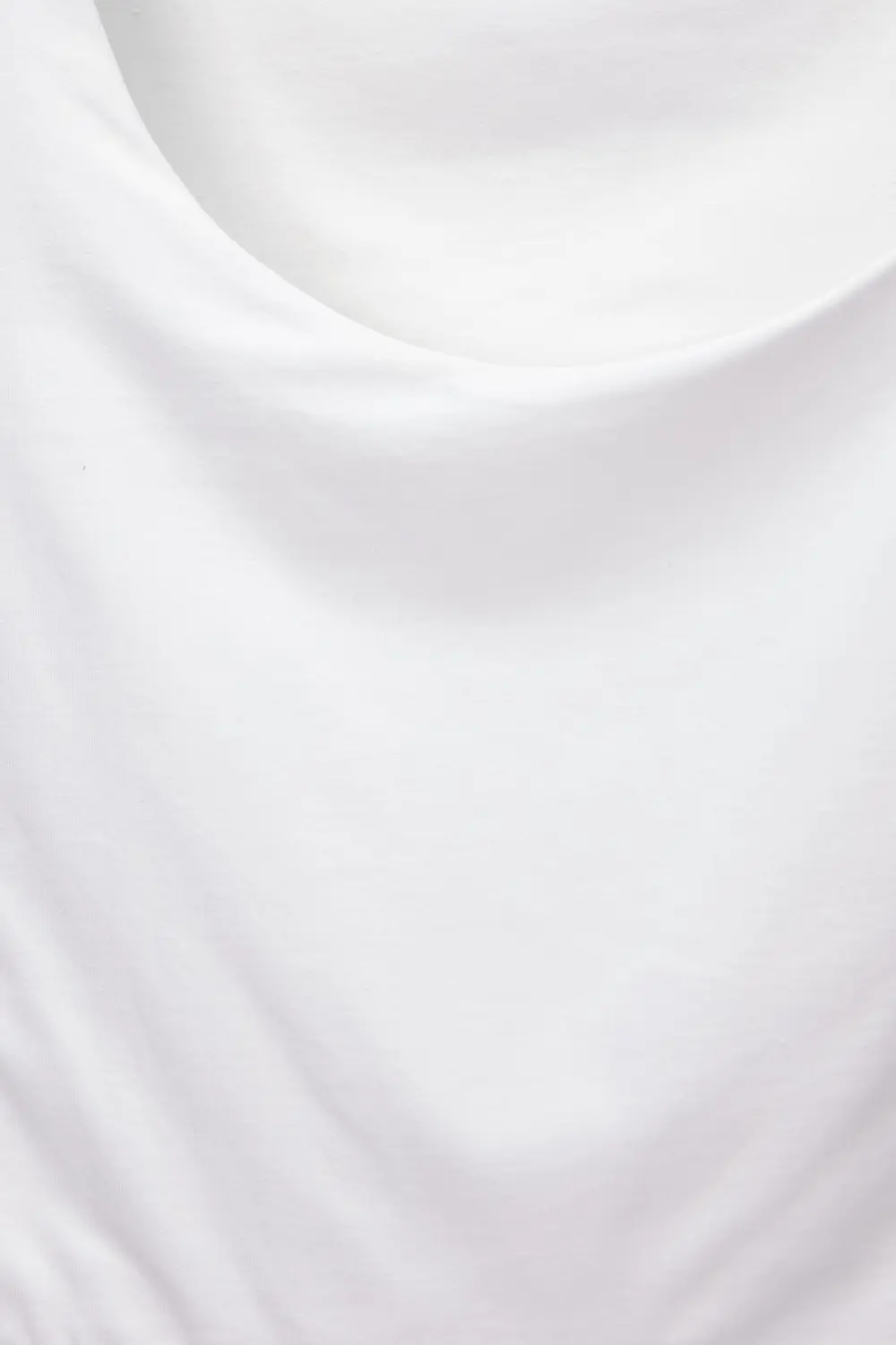 Cropped polyamide T-shirt