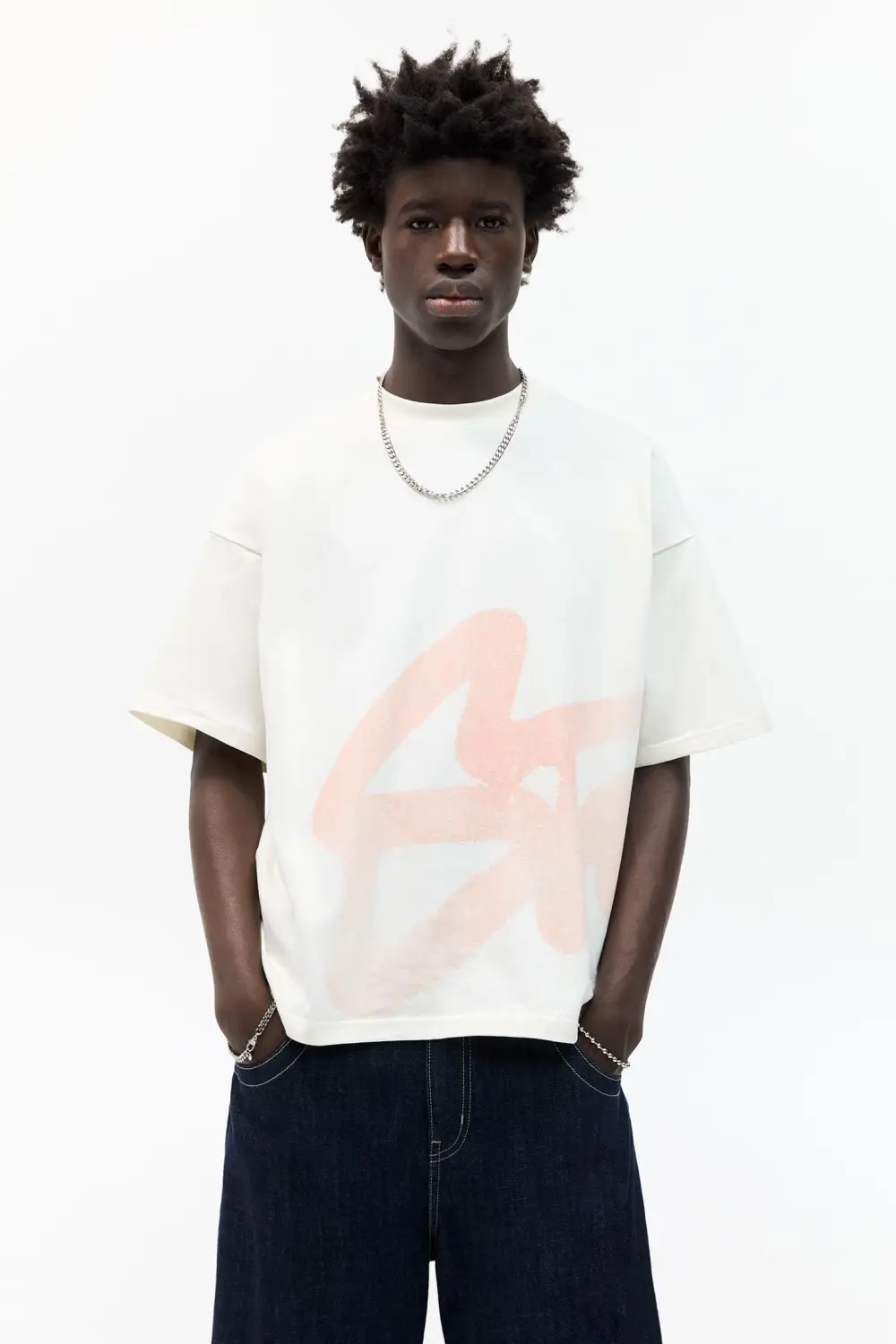 Short sleeve T-shirt with an STWD graphic