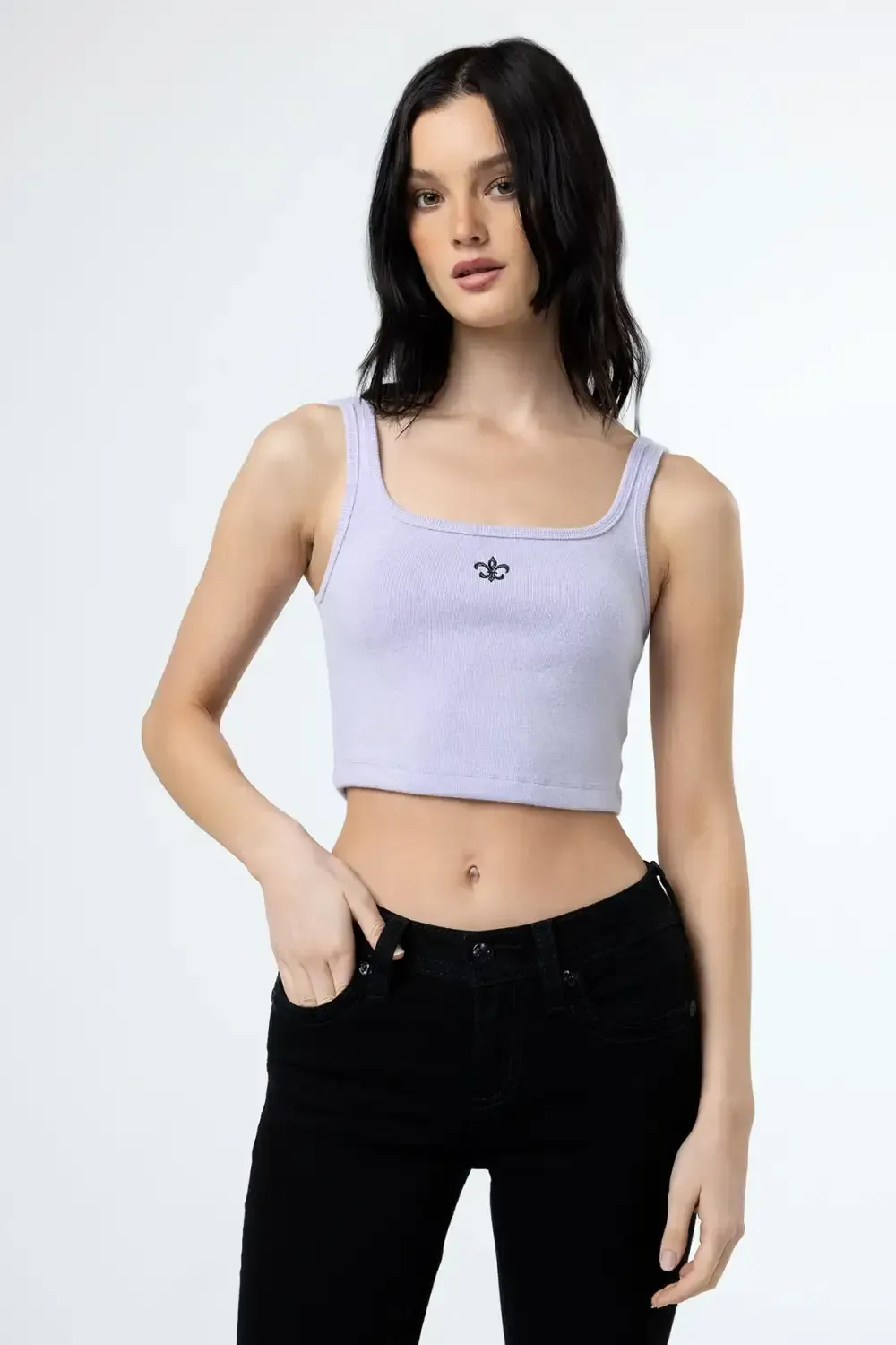 Classic Fleur Crop Tank