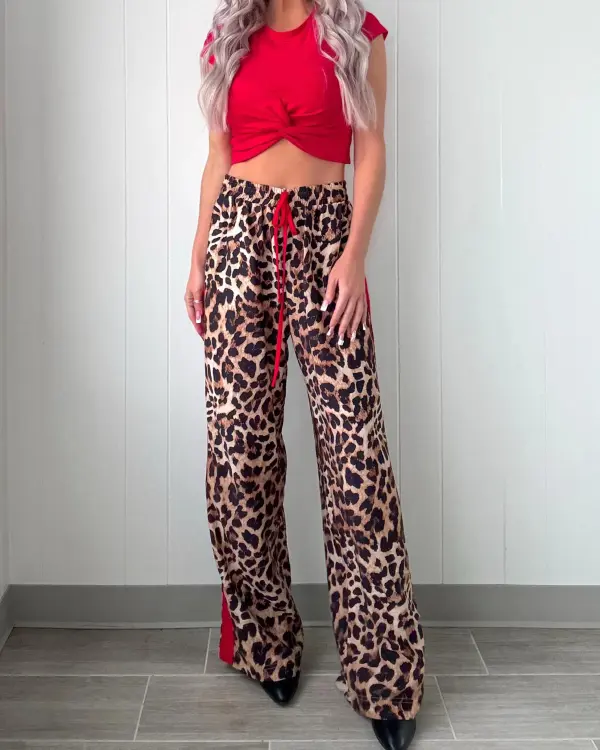 Perfect Leopard Stripe Pants