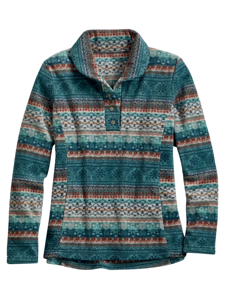 Women's Super-Soft Fleece Pullover With Shawl Collar