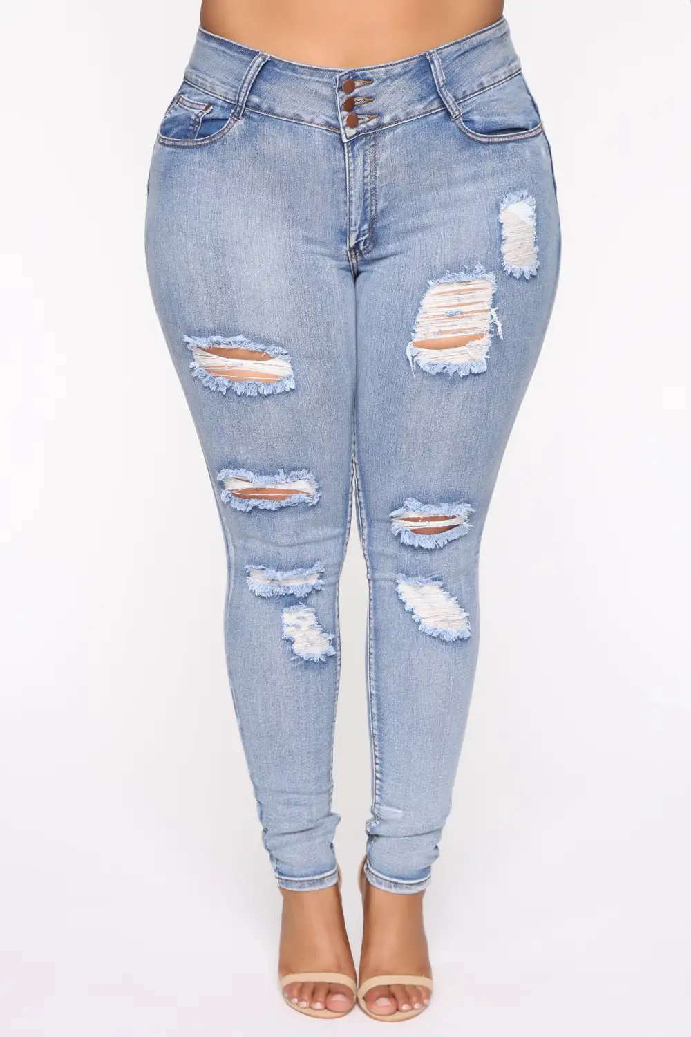 Baby Got Back Booty Lifting Jeans - Light Blue Wash