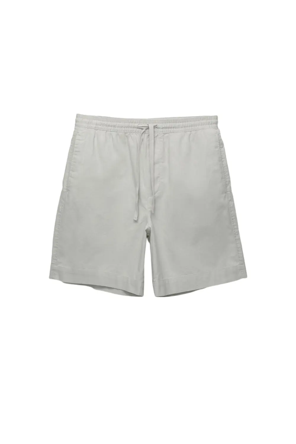 Linen blend jogger Bermuda shorts