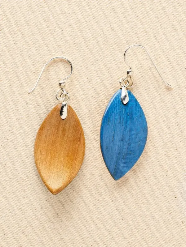Forest Dreams Mini Leaf Wood Drop Earrings