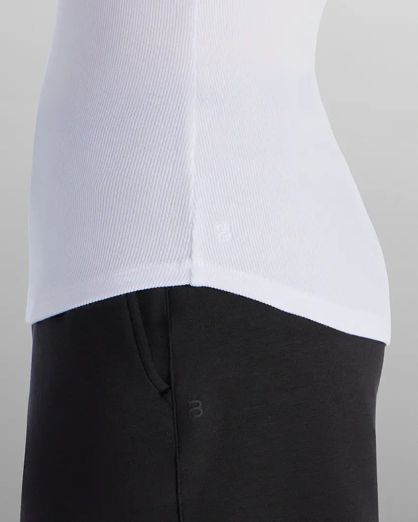 Modal Micro Rib Fitted Drop-Cut