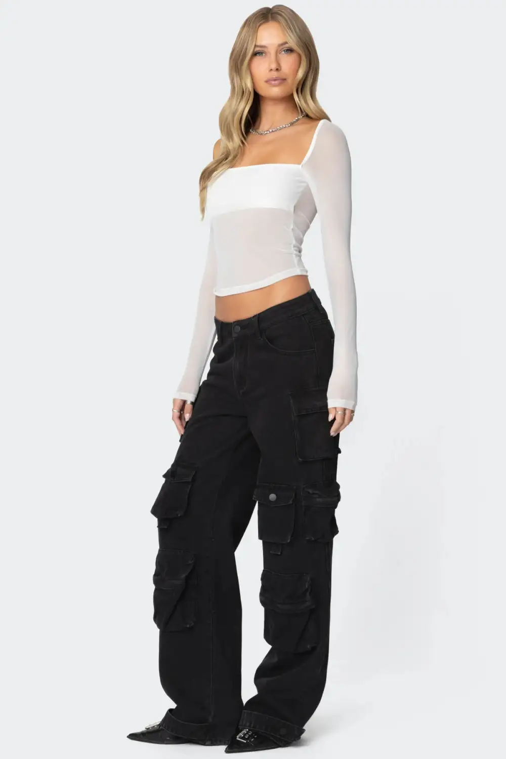 Oversized Boyfriend Cargo Jeans
