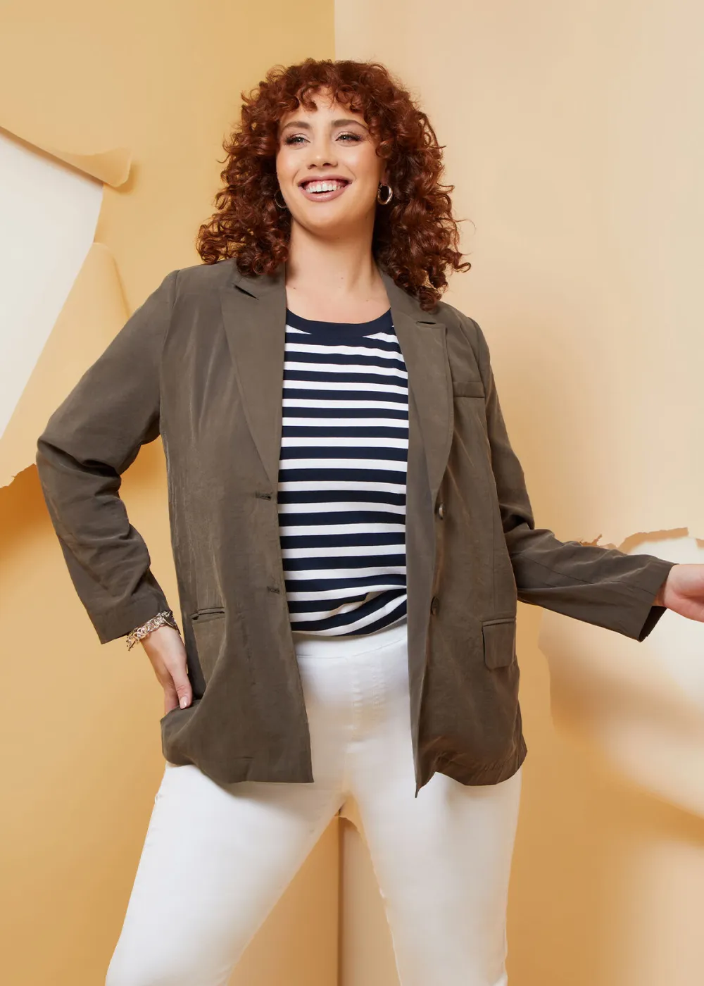 Natural Relaxed Blazer
