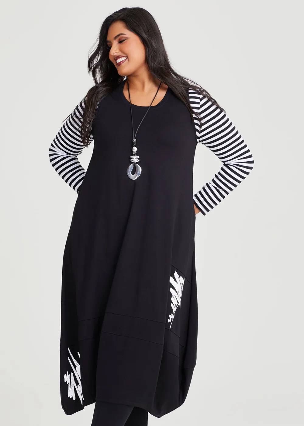 Ponte Ohara Pinafore Dress
