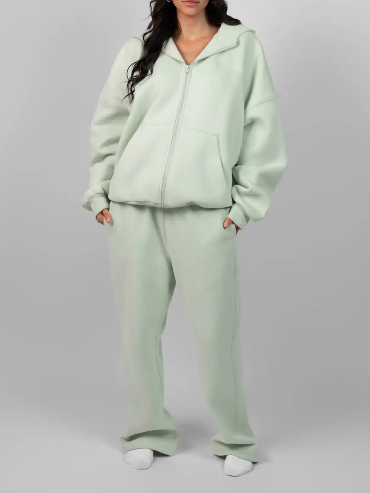 Pastel Zip Hoodie