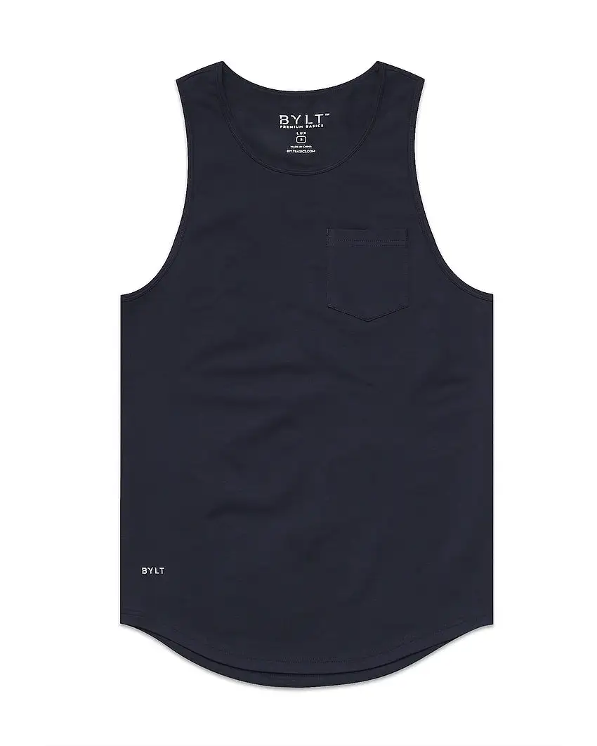 Lux Drop-Cut Pocket Tank