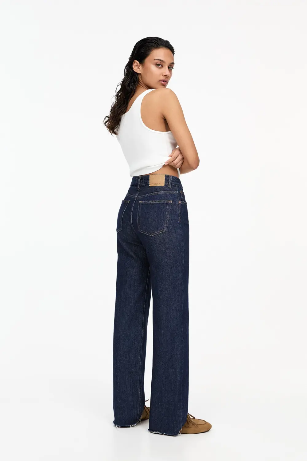 Jeans rectos tiro alto