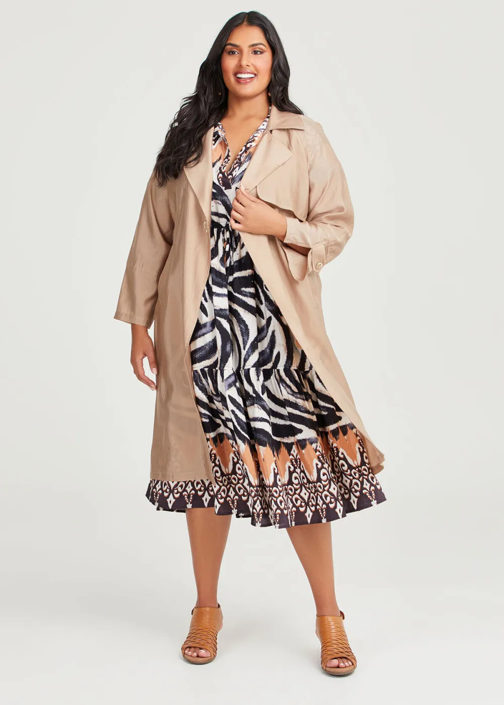 Wild Ways Natural Tier Dress