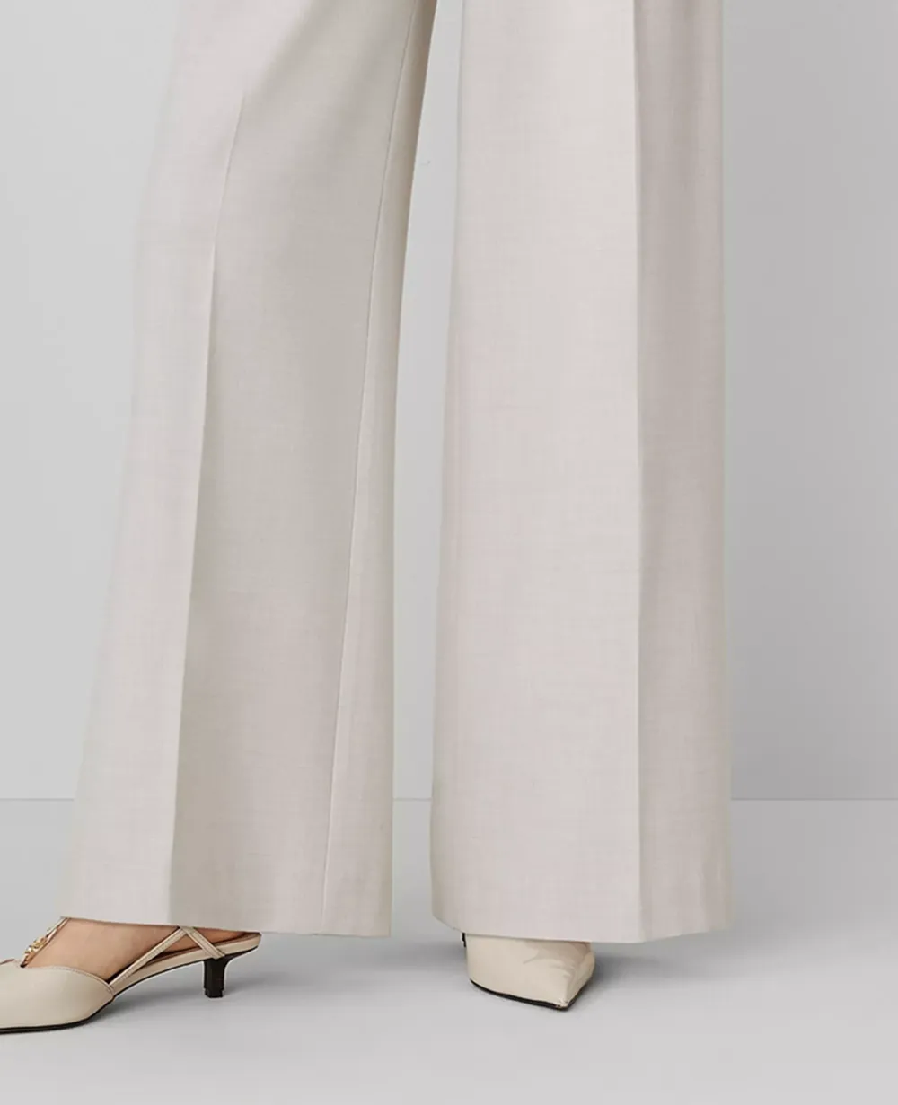 The Belted Pleated Wide-Leg Pant