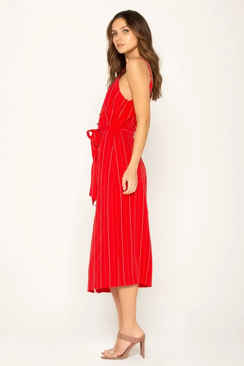 Modern Love Striped Midi Dress