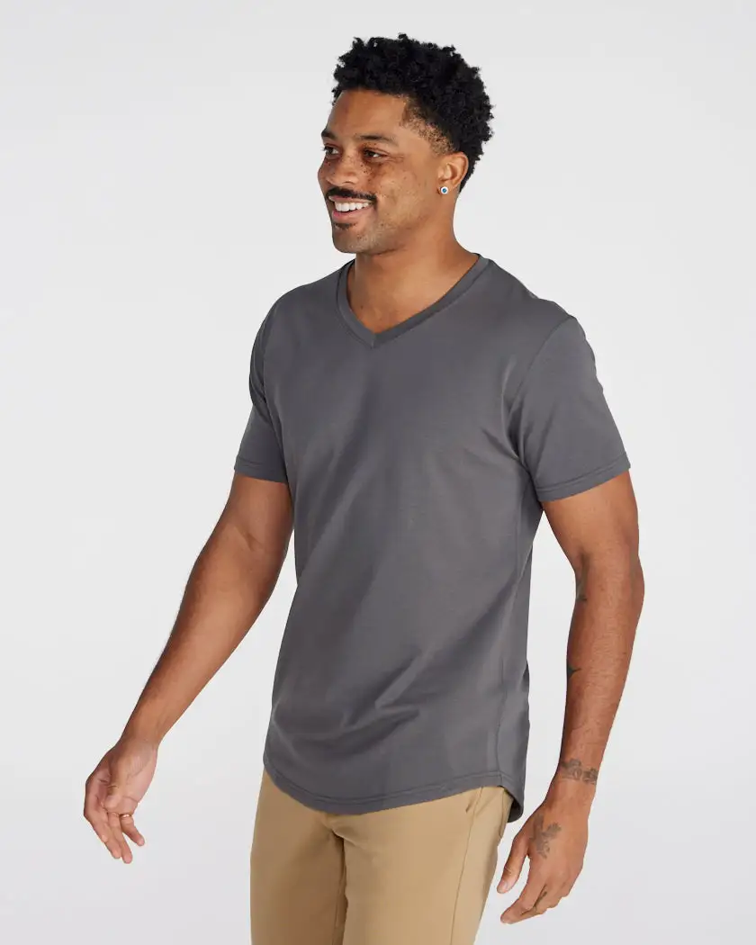 Drop-Cut V-Neck: Lux