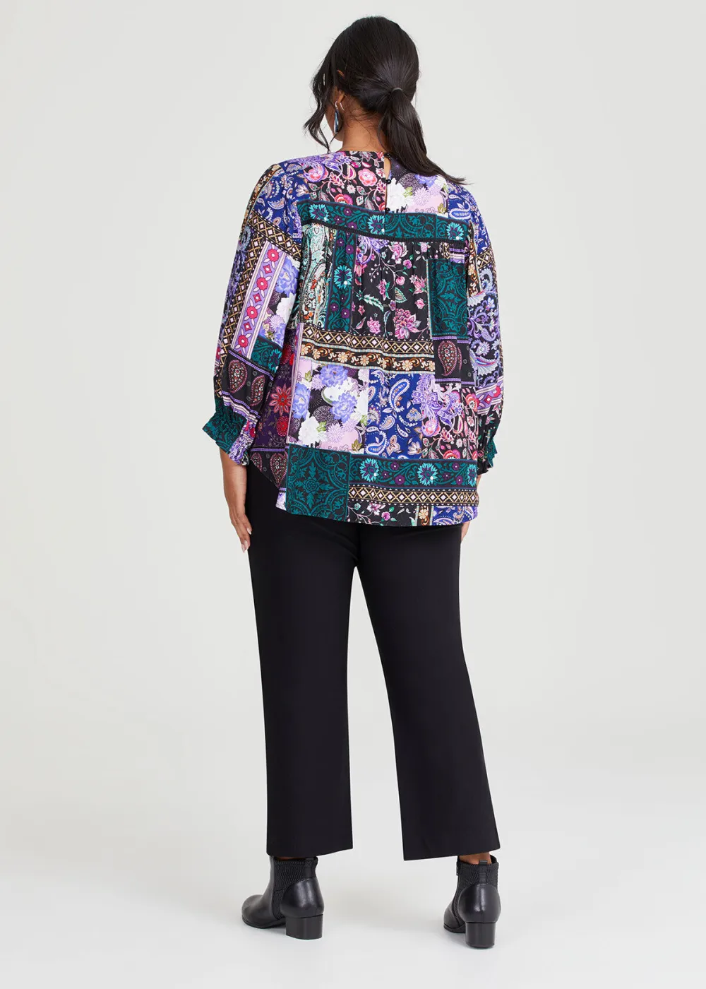 Natural Tiled Paisley Top