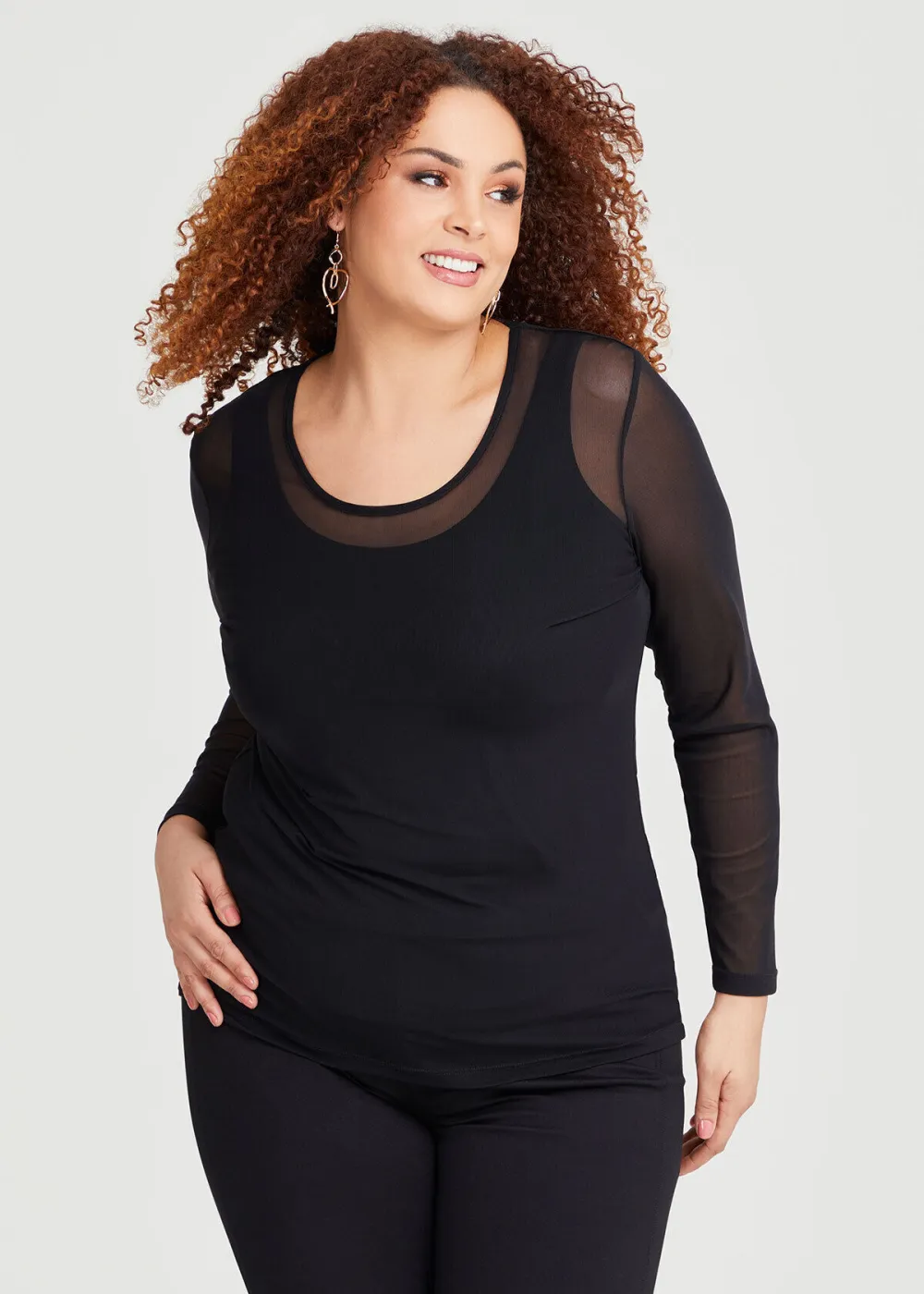 Fine Mesh Body Top