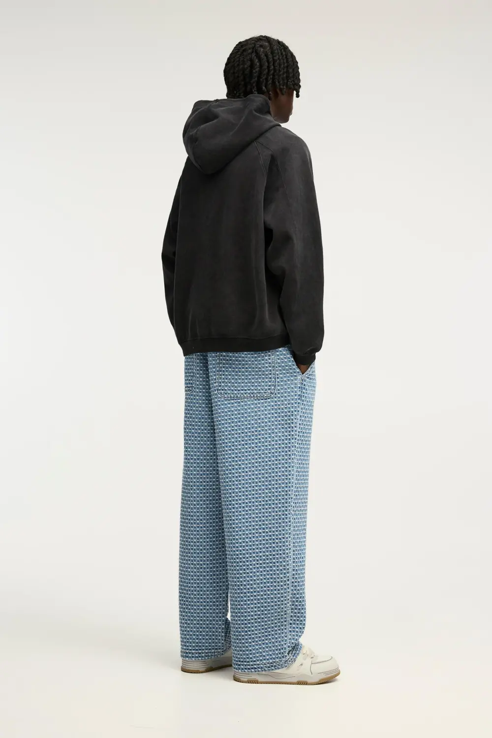 Baggy jacquard jogger jeans