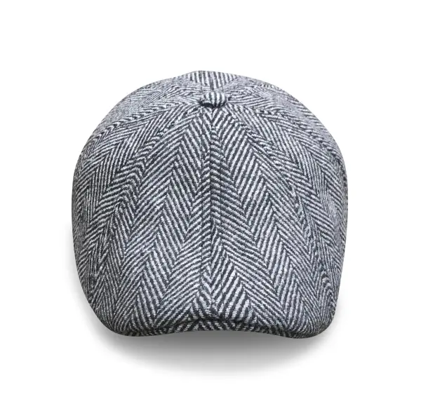 The Original Peaky Boston Scally Cap - Grey Herringbone