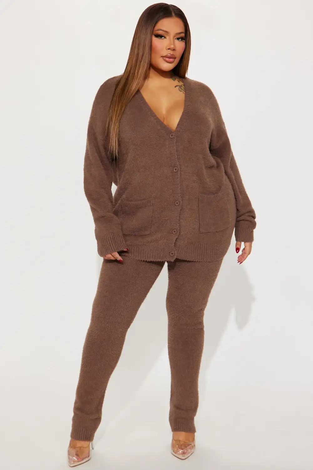 Lola Sweater Legging Set - Mocha