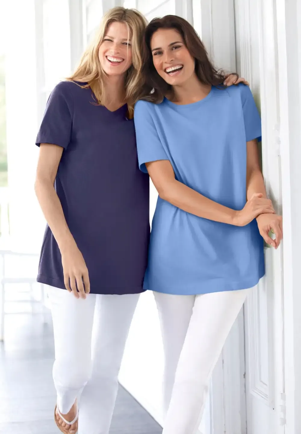 Perfect Short-Sleeve Crewneck Tee