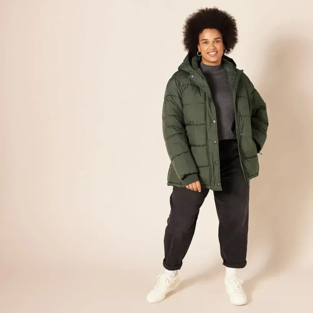Women's Heavyweight Long-Sleeve Hooded Puffer Coat (Available in Plus Size)
