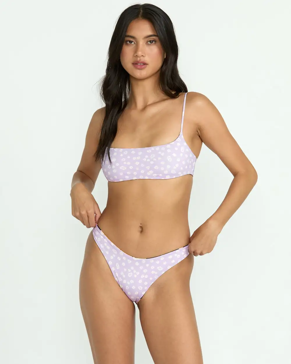Twin Sol Reversible Jaclyn Crop Bikini Top - Multi