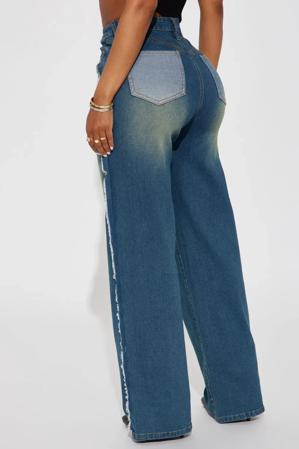 Conflict Of Interest Stretch Straight Leg Jeans - Medium Wash