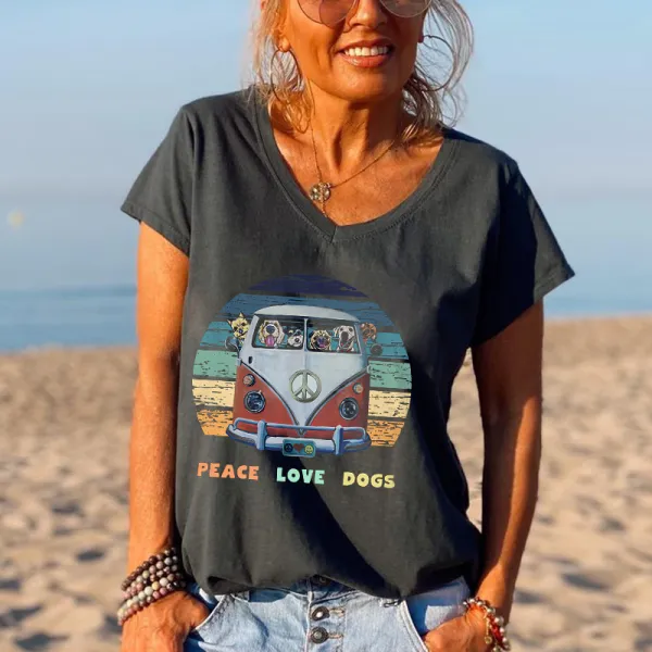 PEACE LOVE DOGS Graphic Tees