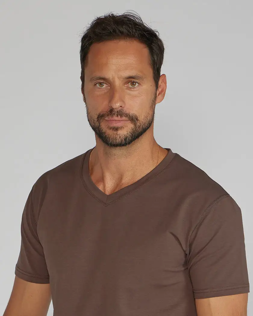 Drop-Cut V-Neck: Lux