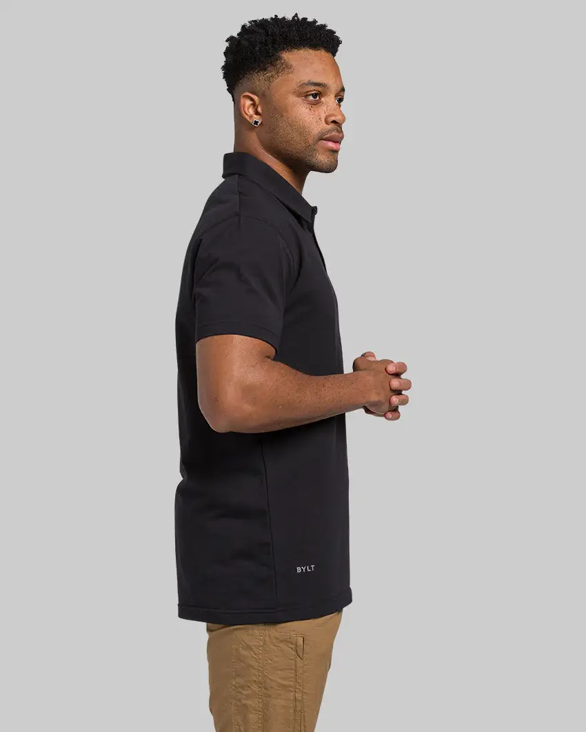 Lux Straight Hem Polo