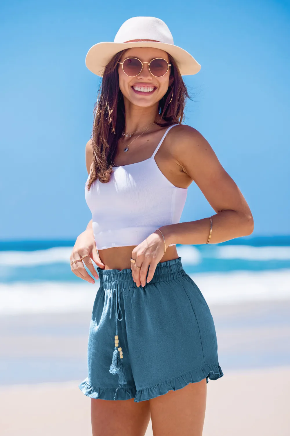 Flirty Edge Green Shorts