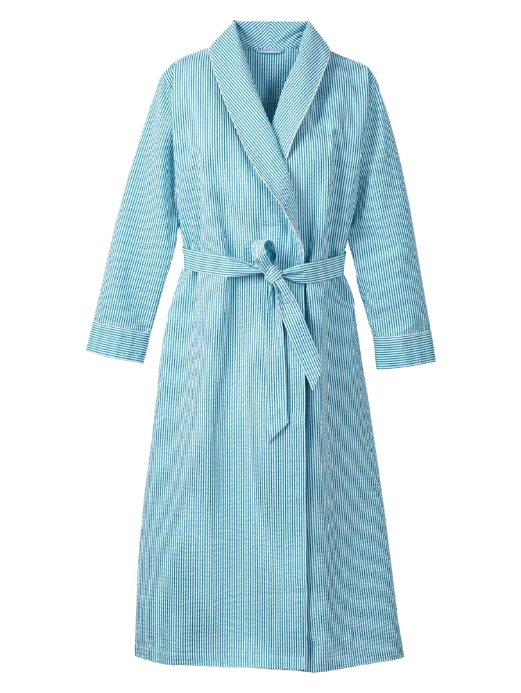 Women's Classic Seersucker Wrap Robe