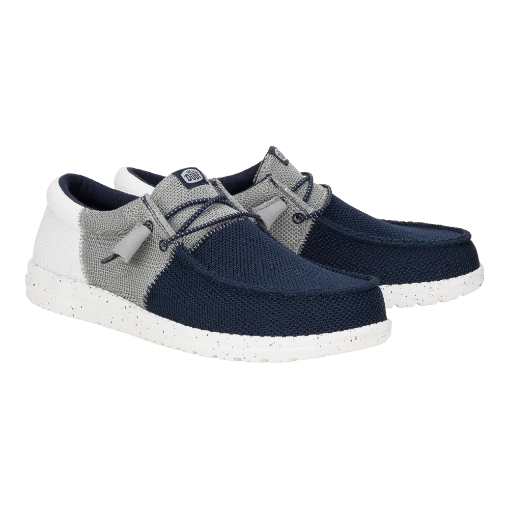 Wally Tri Varsity Mesh - Navy/Grey