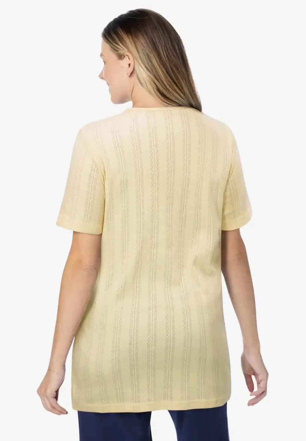 7-Day Embroidered Pointelle Tunic