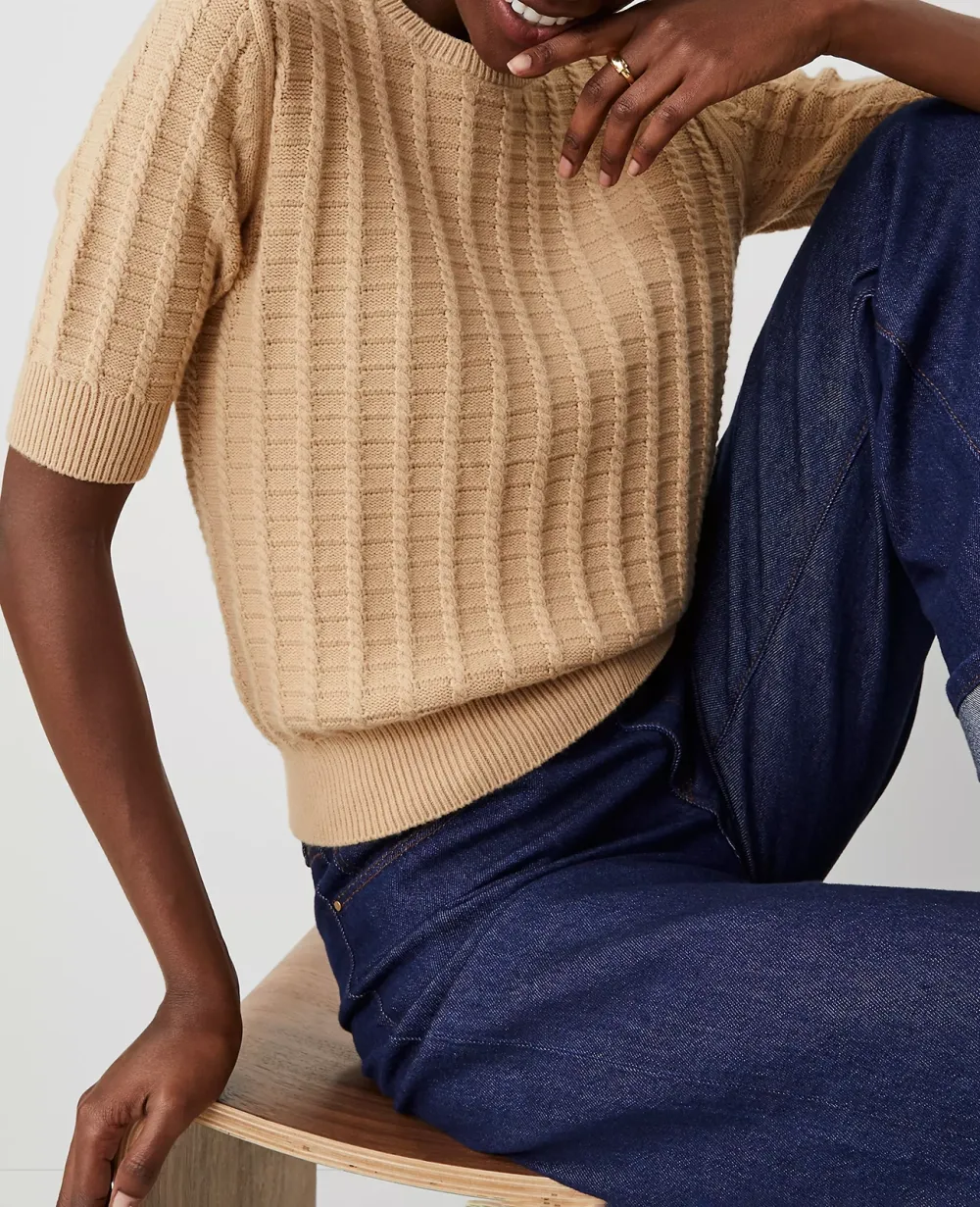 Cable Sweater Tee