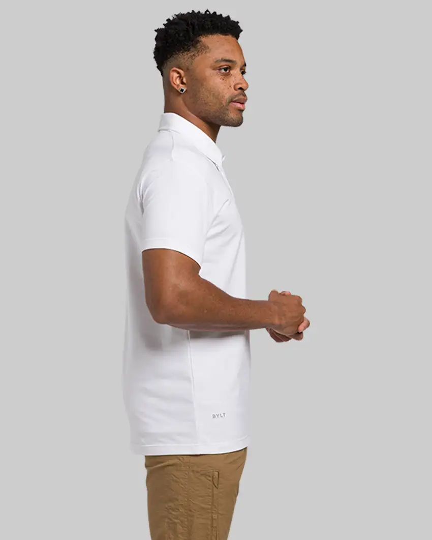 Lux Straight Hem Polo