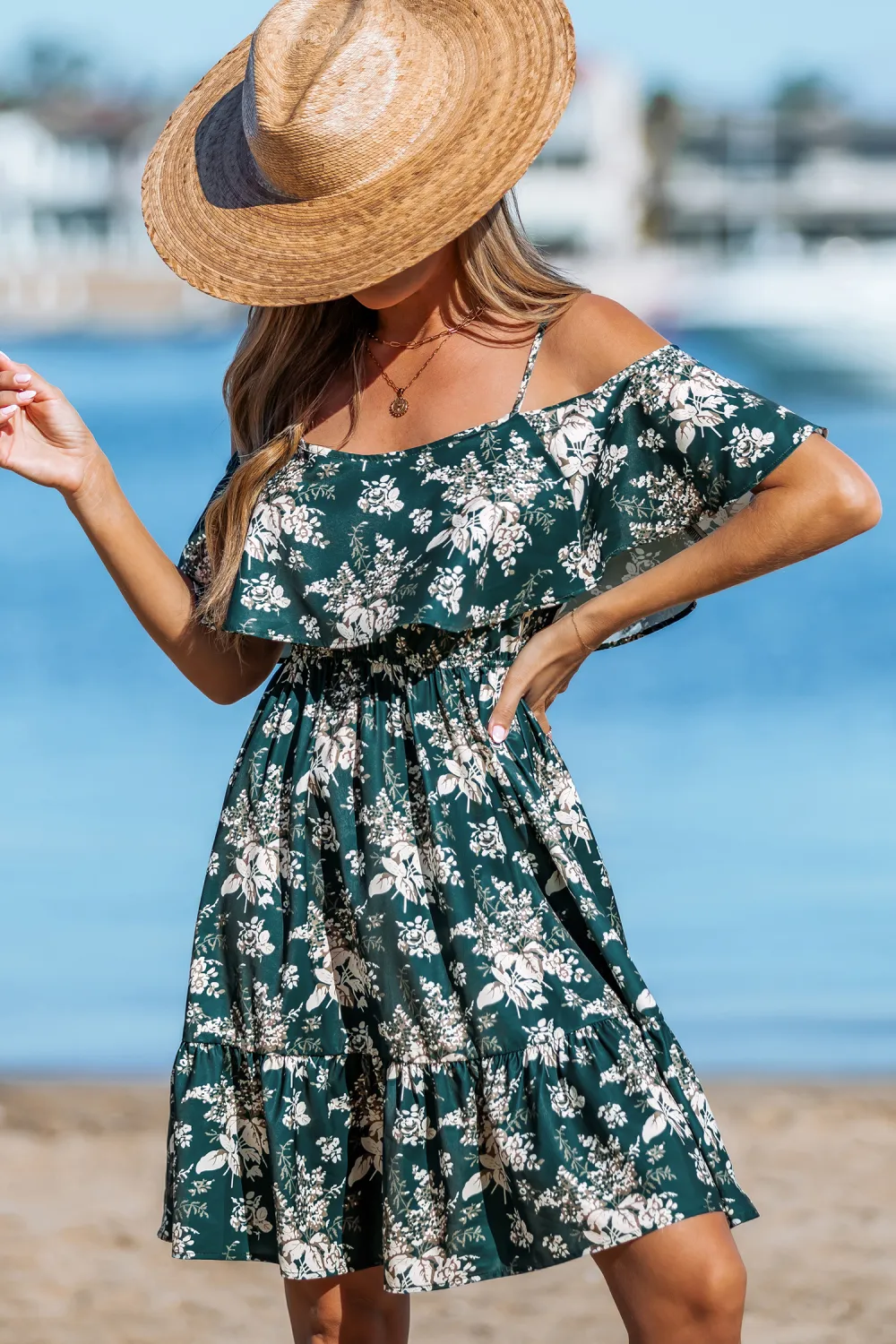 Light Layers Floral Mini Dress