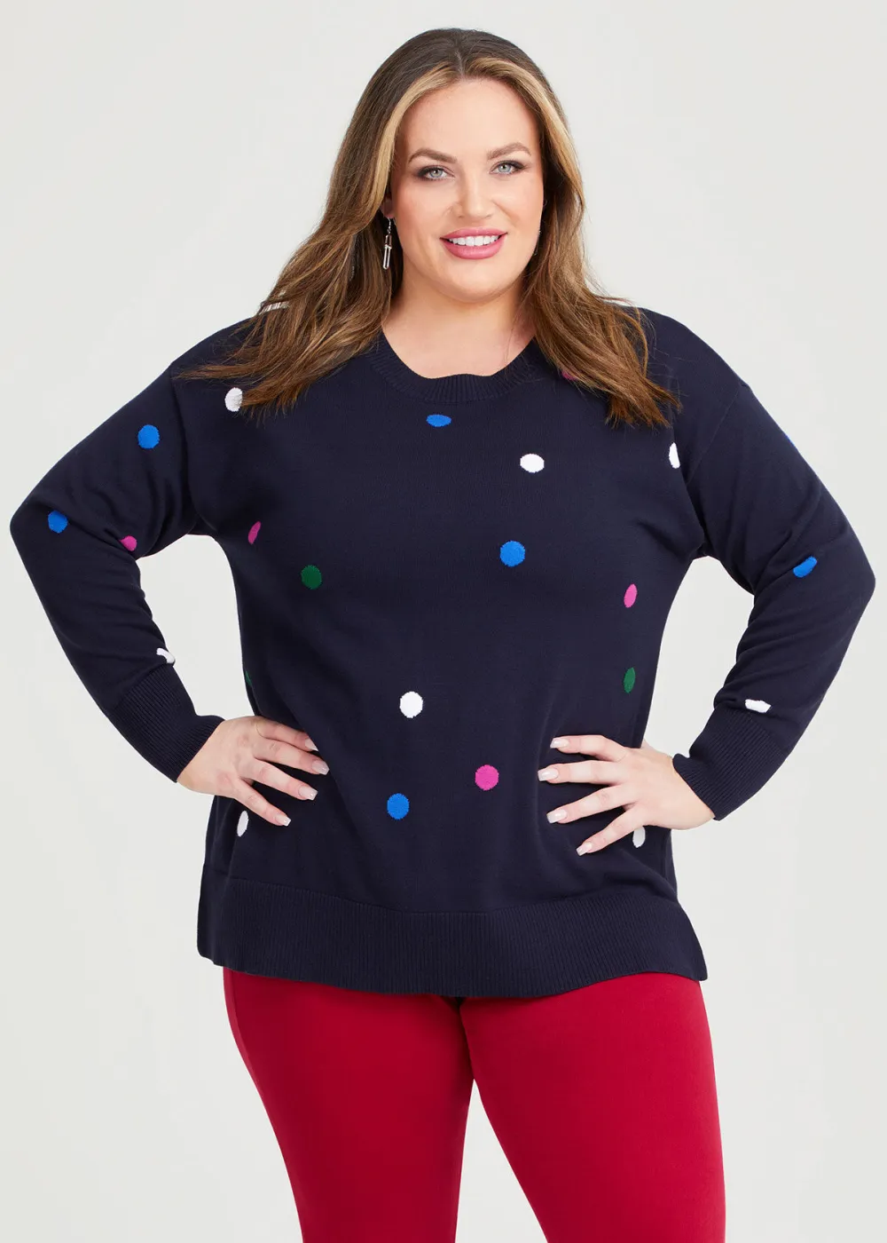 Cotton Polka Dot Jumper