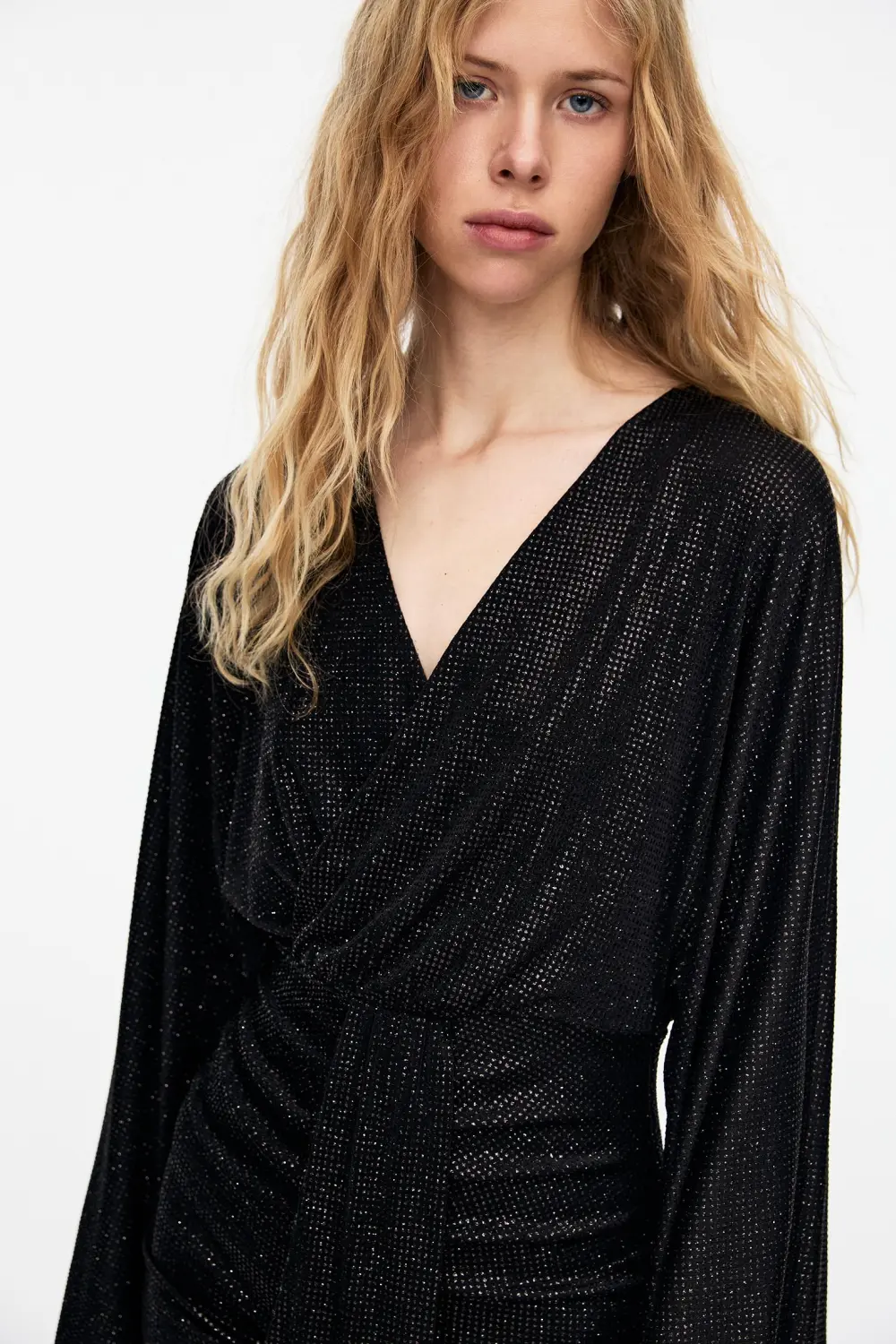 Vestido corto brillos