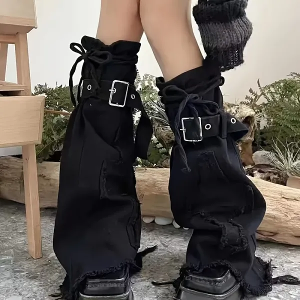 Gothic Cross-Shaped Street-Style Leg Coverings
