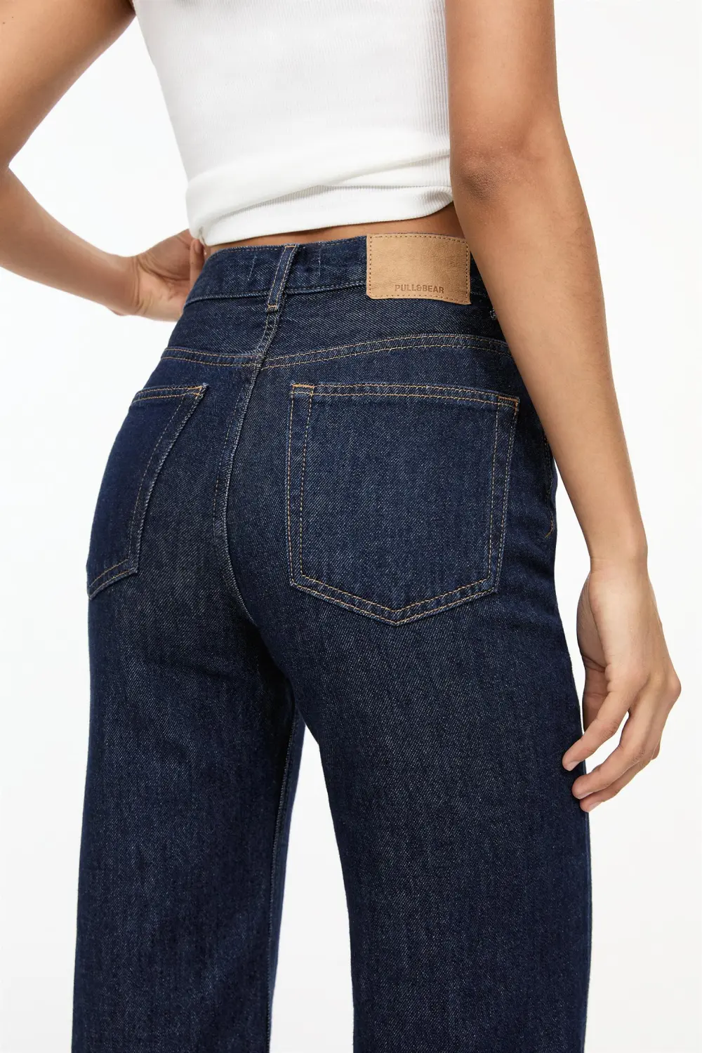 Jeans rectos tiro alto