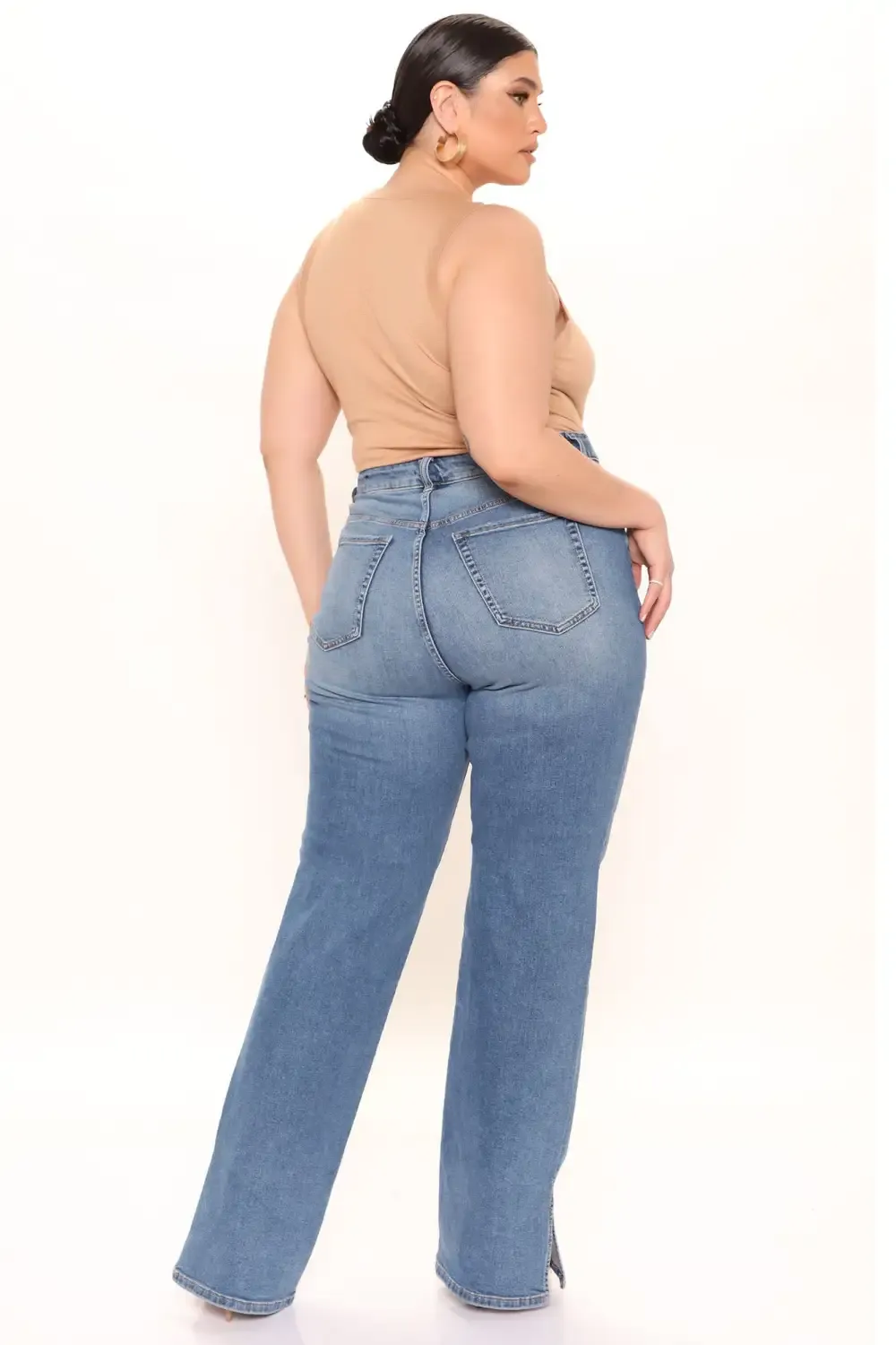 Tall Killing 'Em Softly Side Split Jean - Medium Blue Wash