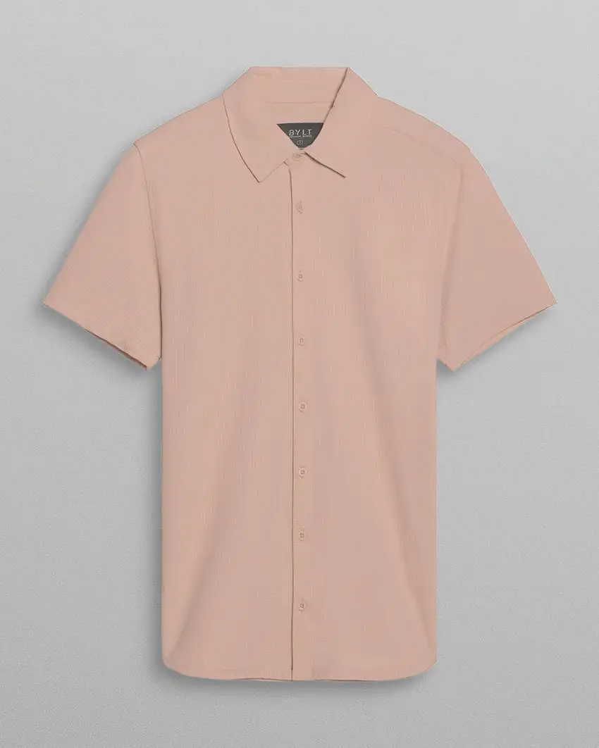 Seersucker Short Sleeve Button Down