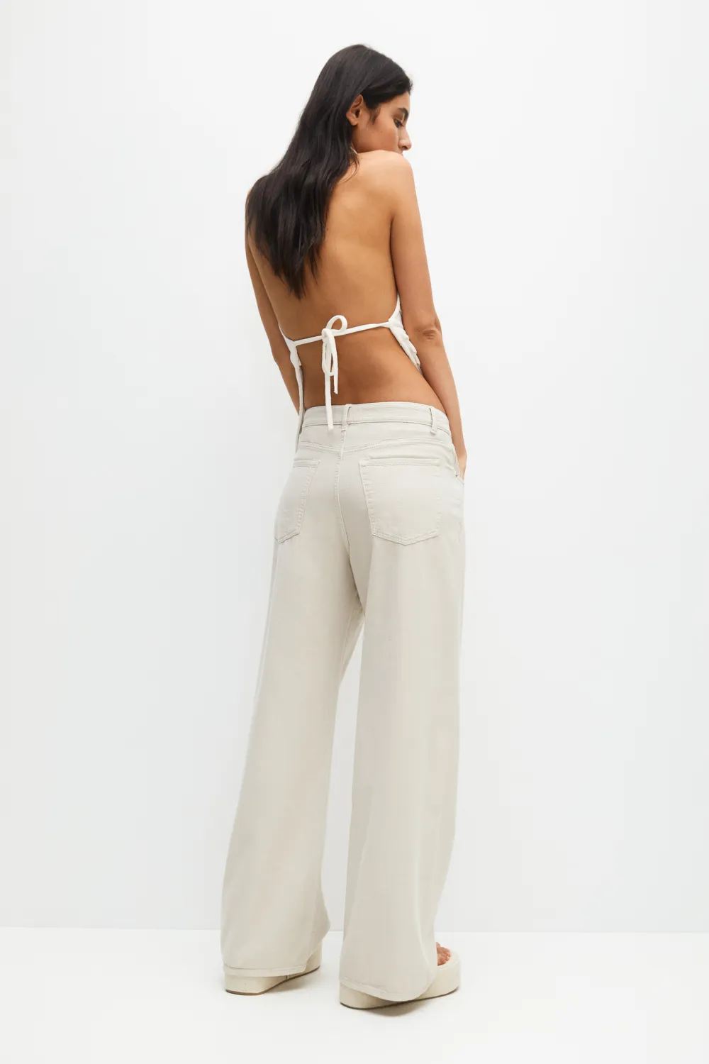 Pantalón fluido wide leg
