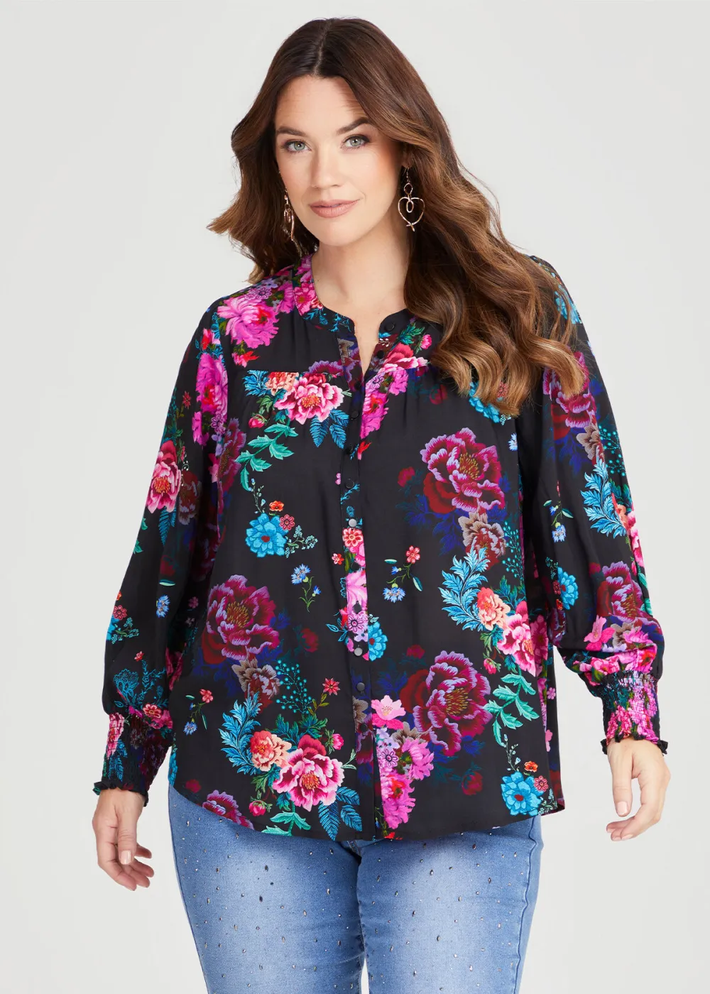 Natural Floral Bouquet Shirt