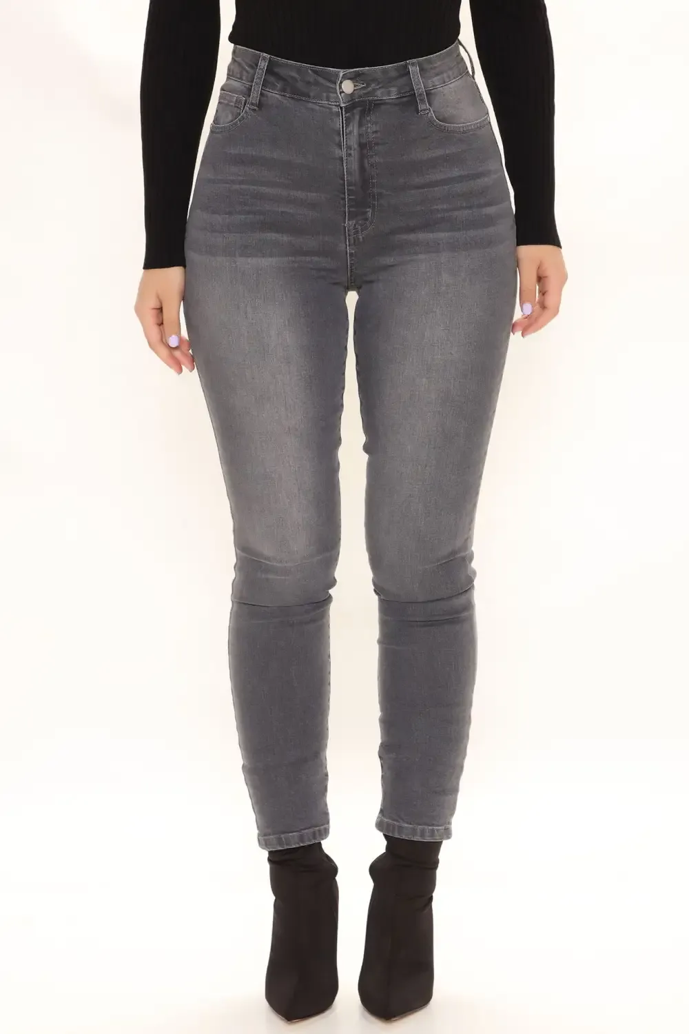 Jessica Skinny Jeans - Grey