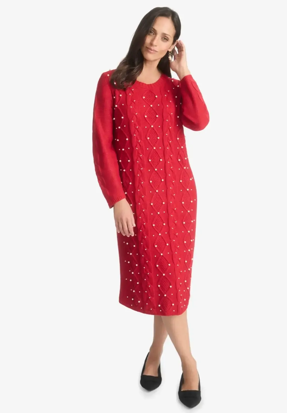 Cable Sweater Dress