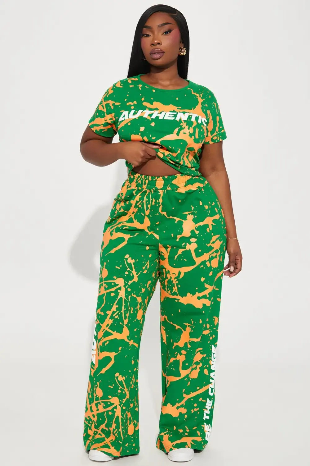 Be Authentic Short Sleeve Tee - Green/combo