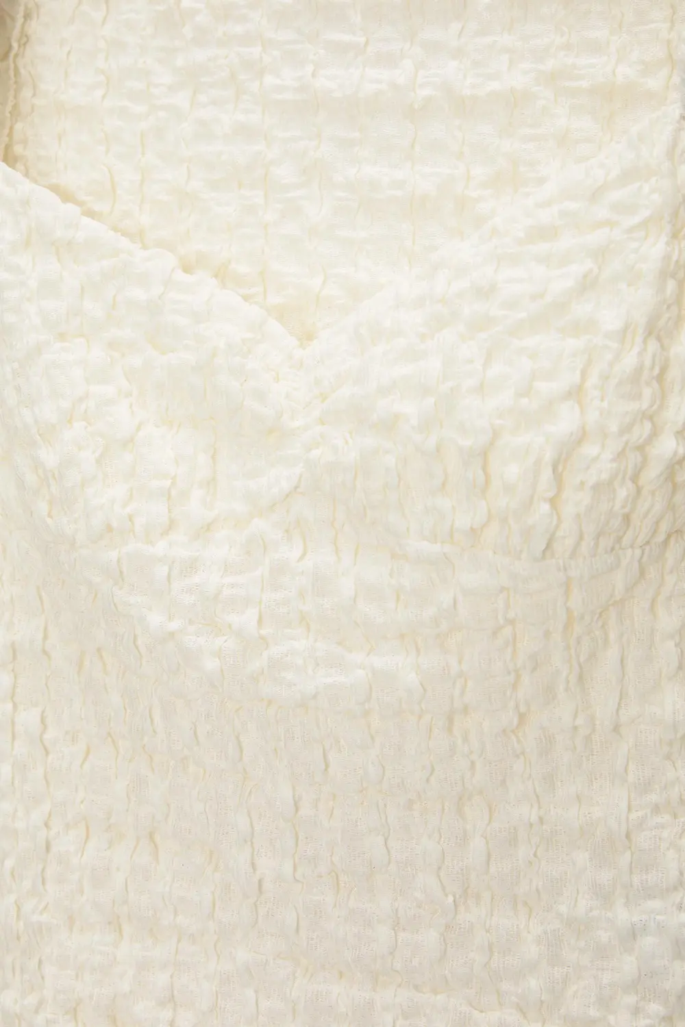 Textured corsetry-inspired top